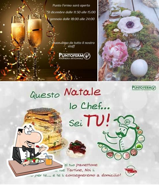 Tra le diverse cose da Punto Fermo Piadineria Artigianale si possono trovare la cibo e alcol