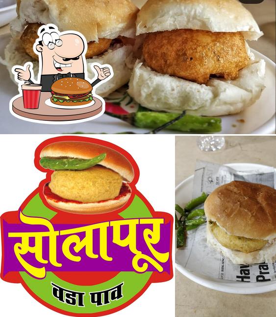 Try out a burger at Solapur Vada Pav
