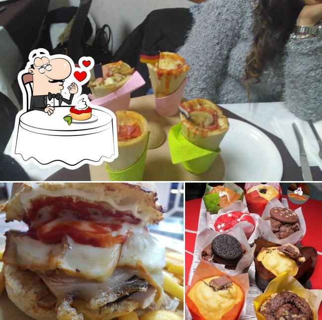Girarrosto Cono Pizza Paninoteca Magic Chicken serve un'ampia gamma di dessert