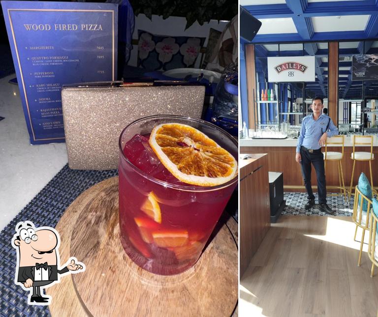 The interior of Nouba Restaurant & Rooftop Lounge