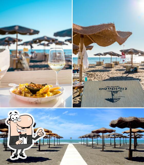 Gli esterni di Tibidabo Beach Tarquinia