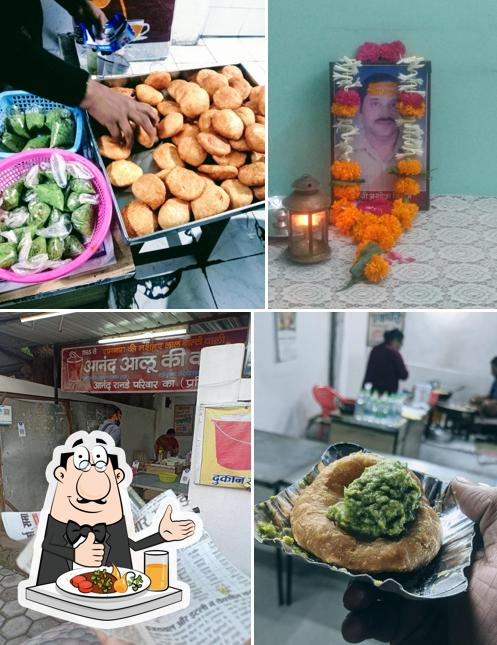 Food at Anand Alu Ki Kachori Lal Balti Wali