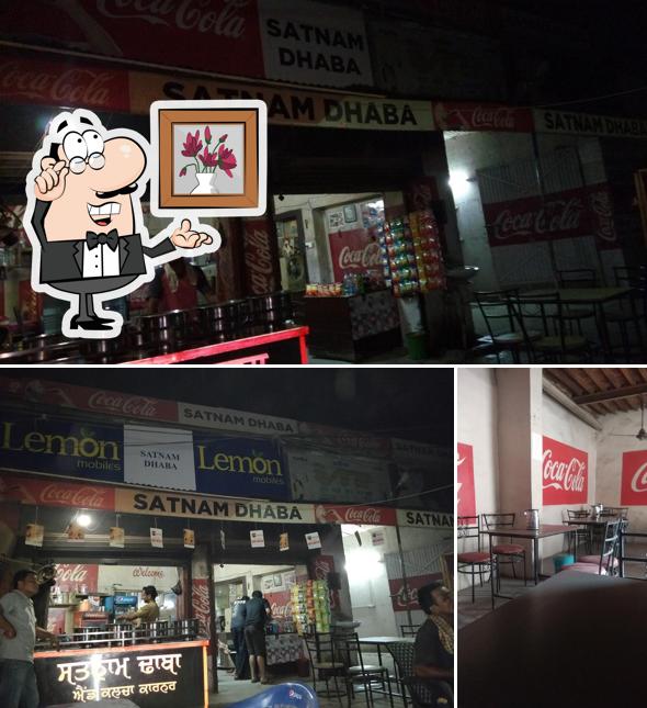 The interior of Satnam da Dhaba