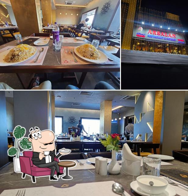 Among various things one can find interior and exterior at Arsalan Restaurant & Caterer