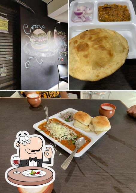 Take a look at the photo showing food and interior at Chai house