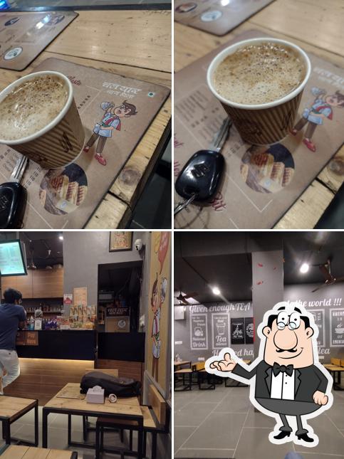 The image of interior and drink at Tea post
