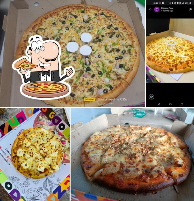 Pick pizza at Chicago pizza