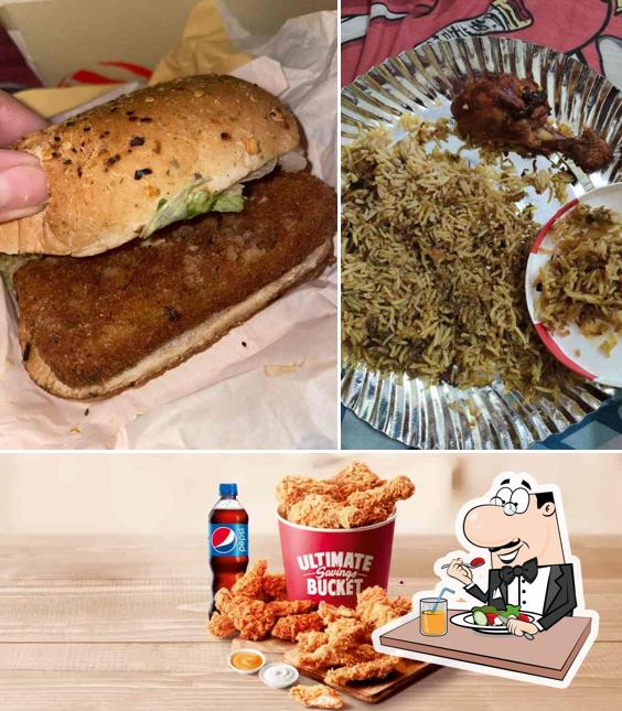 The picture of food and beverage at KFC
