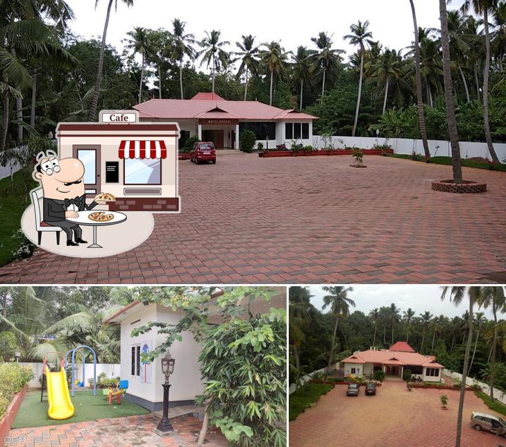 The outside area is an important feature of KTDC MOTEL AAHAAR RESTAURANT
