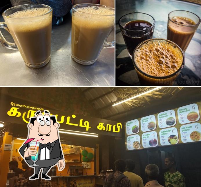 Check out the image displaying drink and interior at Aaladipattiyan