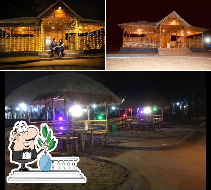 Enjoy the view at the outside area of Chootad Beach Restaurant