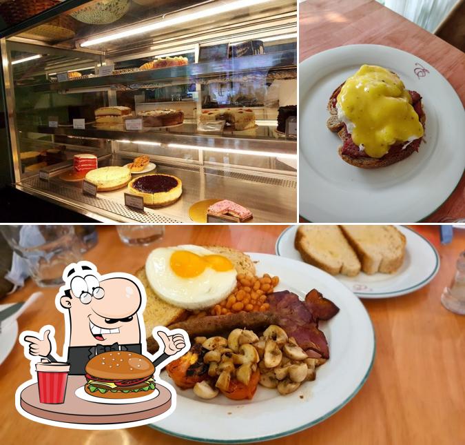 Get a burger at Elma's Brasserie