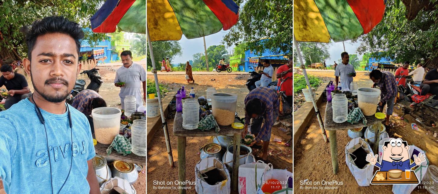 Food at Karanjia famous Dahibara dokan (ଗଡସାହି)