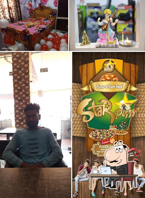 The interior of Star pizza