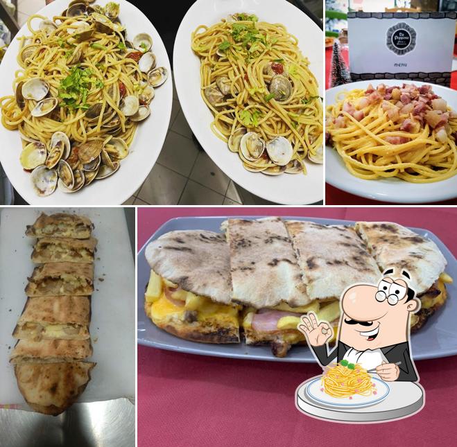 Spaghetti alla carbonara al Trattoria pizza & panuozzo da peppone