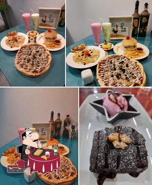 Waffles at 4 Coins Cafe