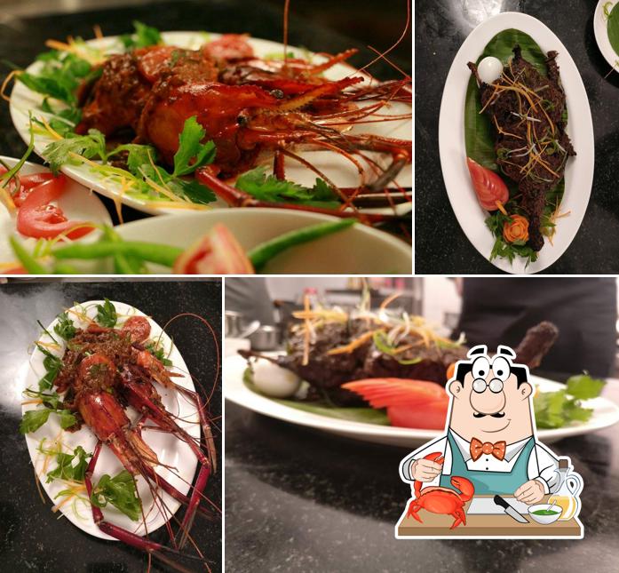 Get different seafood meals available at Avees Puttu House