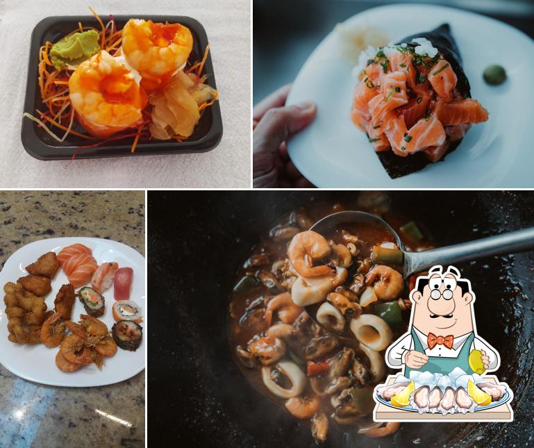 Peça frutos do mar no Feng Cheng Restaurante - Culinária Oriental