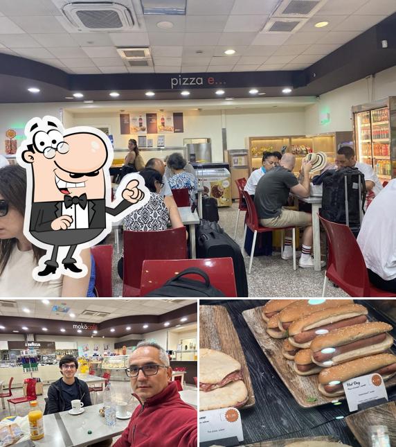 Questa è la foto che mostra la interni e cibo di Mokà Cafè - Messina Stazione