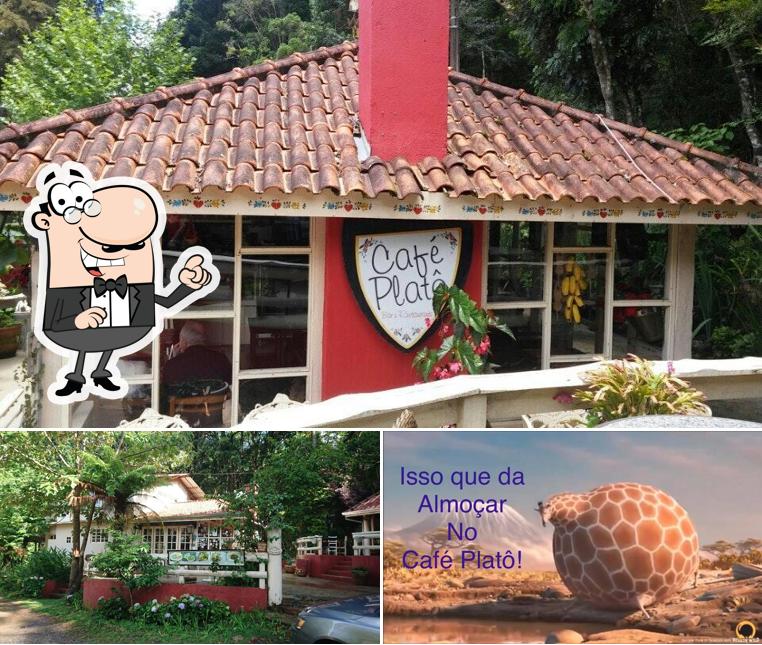 A exterior e frutos do mar do restaurante