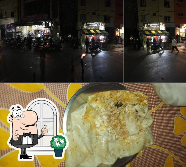 Take a look at the photo displaying exterior and food at Mohammed's Shawarma
