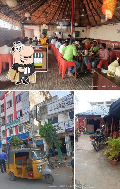 The restaurant's exterior and interior