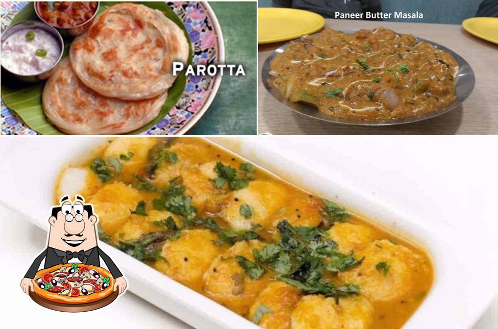 Get pizza at Saravana Bavan