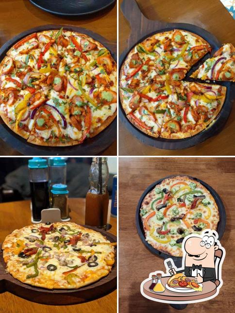 At United Coffee House Rewind, you can try pizza