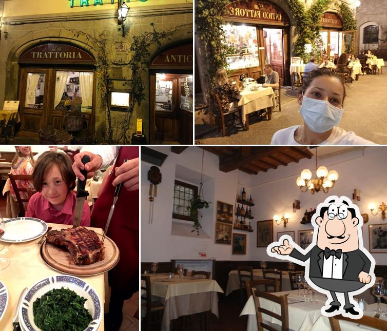 Gli interni di Trattoria Antico Fattore
