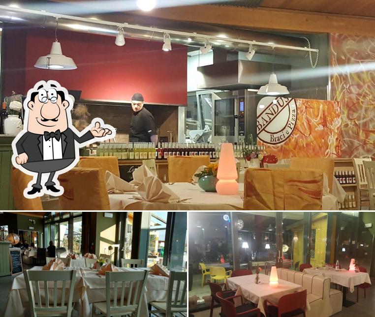 Gli interni di Bandus Braci e Pizza