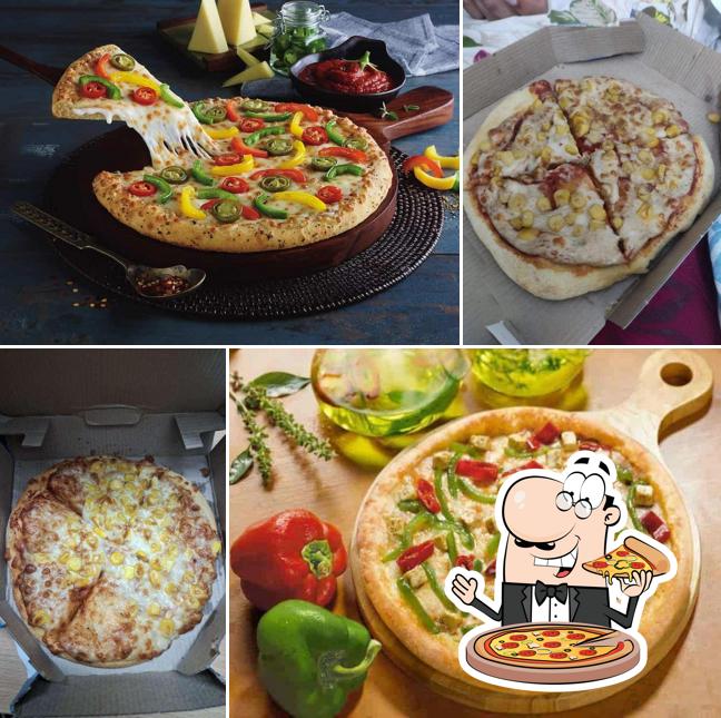 At Domino's Pizza, you can try pizza