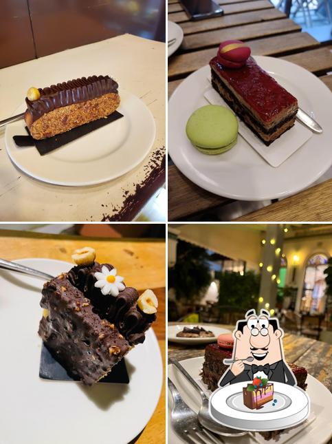 Chocolate cake at Le Petit Four