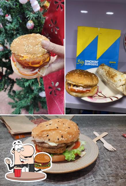 Try out a burger at Big Smokin Burgers