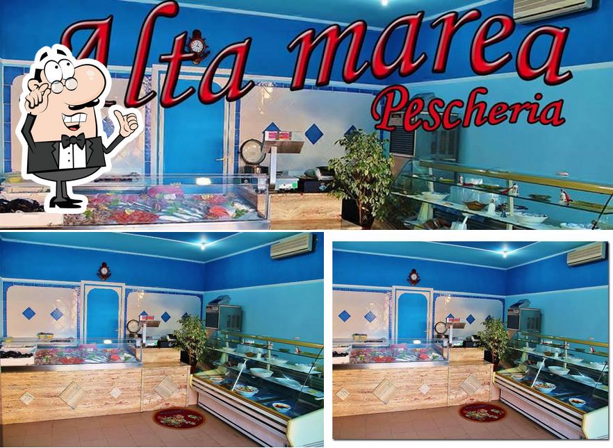 Gli interni di Pescheria Alta Marea