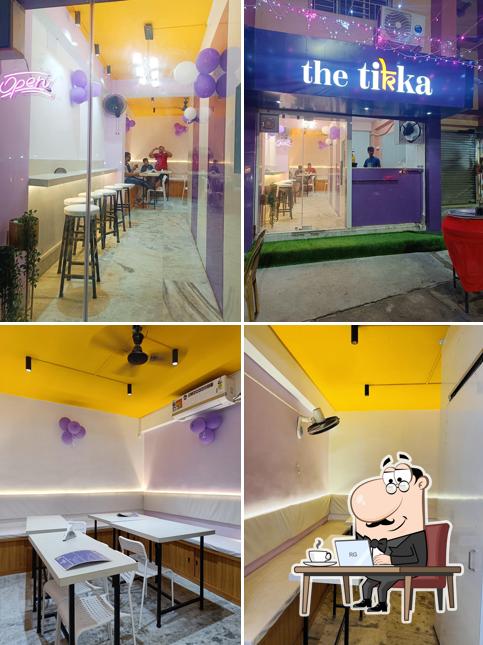 The interior of The Tikka Kolkata - Cafe & Resto
