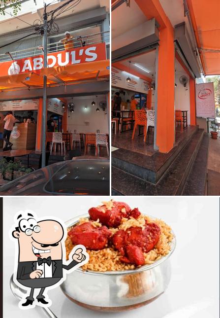 Among different things one can find interior and beverage at Abdul's