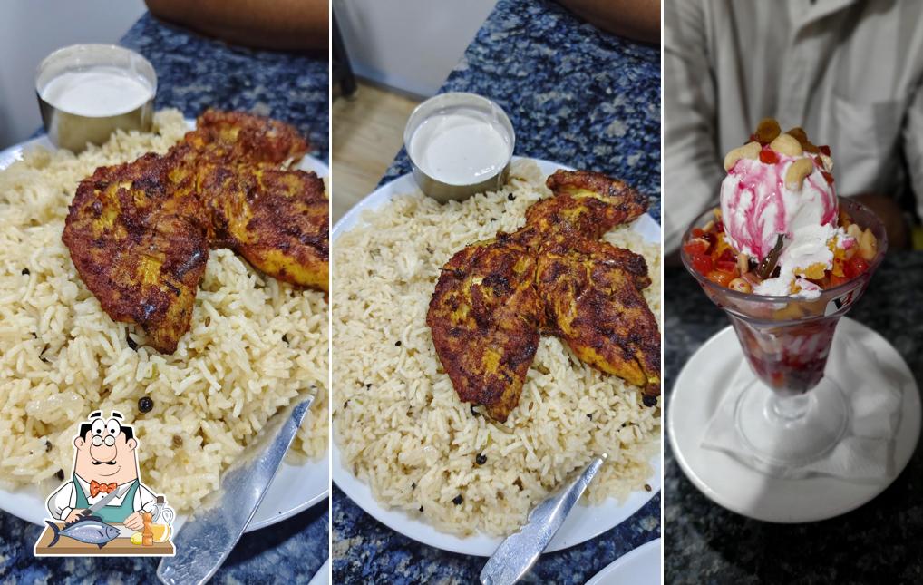 Grilled salmon at Calicut Village Restaurant