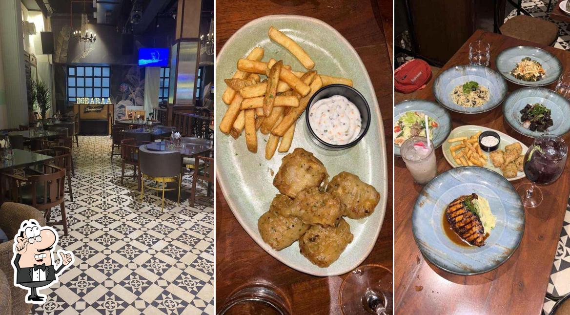 Take a seat at one of the tables at Dobaraa