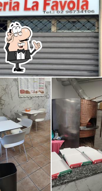 Gli interni di Pizzeria La Favola