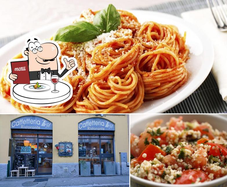 Tra le varie cose da Caffetteria con Ristoro di Ruffoni Sara - Como si possono trovare la cibo e esterno