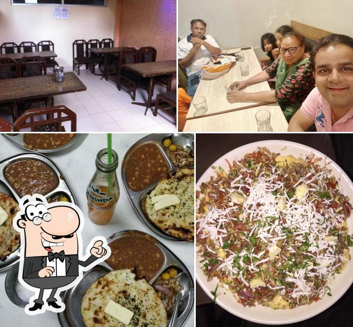 The image of Royal Pursharthi Dhaba’s interior and food