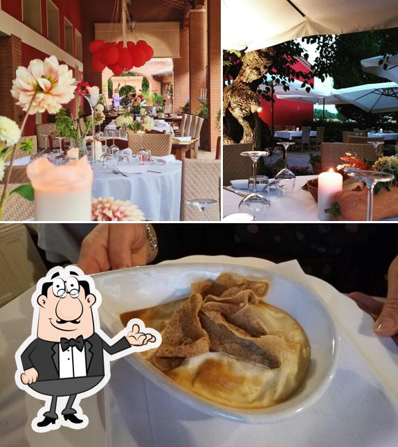 Questa è la immagine che raffigura la interni e cibo di Agriturismo Al Leccio