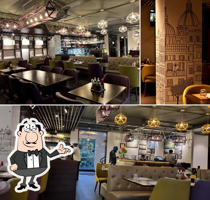 The interior of Pasta Street - Indiranagar