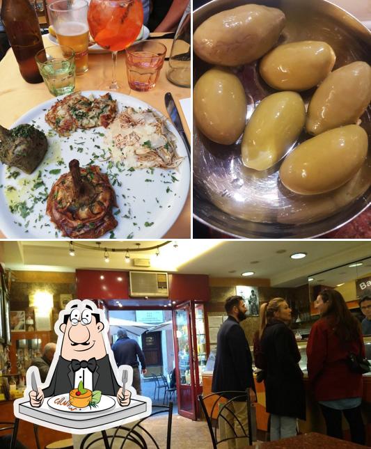 Bar Gambero si caratterizza per la cibo e interni