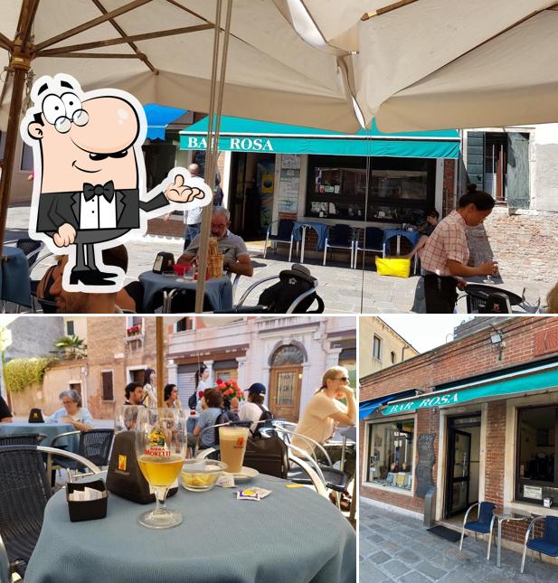 Dai un'occhiata agli interni di Bar Rosa