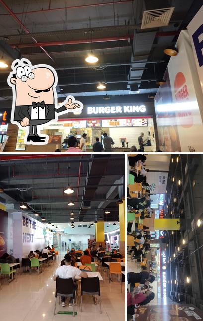 The interior of Burger King