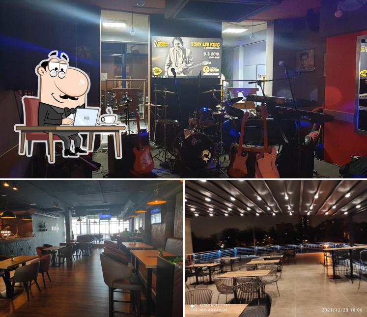 Dai un'occhiata agli interni di Burger & Beer Bar Mrav