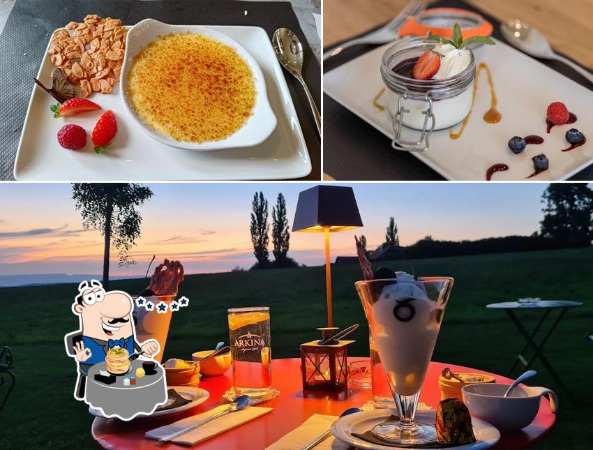 Creme brulee al Café Restaurant de l'Ourson