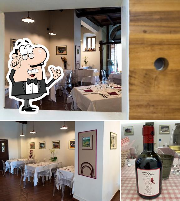 La interni e vino del ristorante