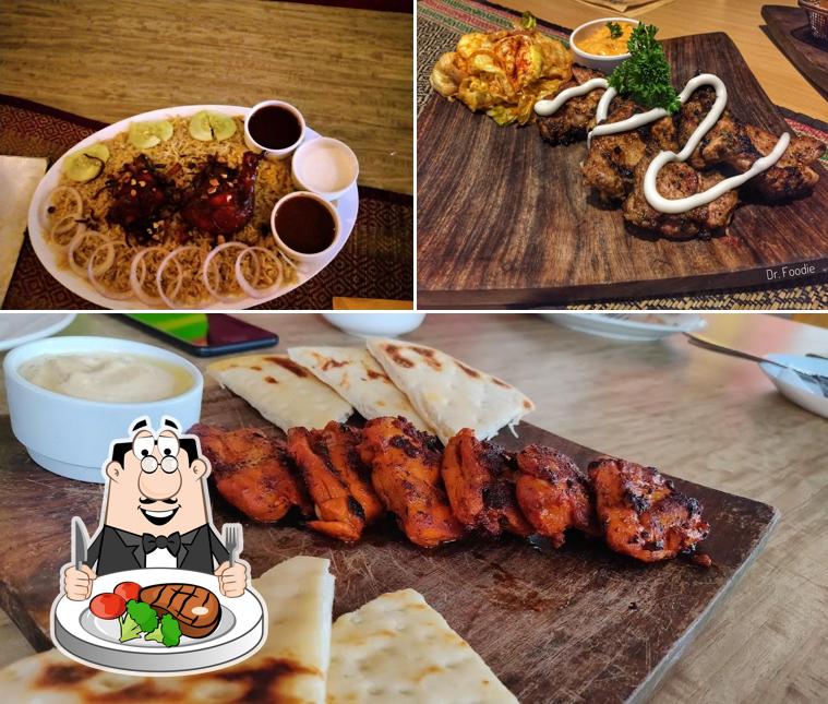 Meat meals are served at DATE Café & Lounge